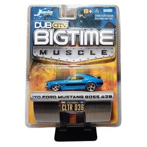 Jada Toys 70' Ford Mustang Boss 428 Dub City Bigtime Muscle 1:64 Diecast 2005